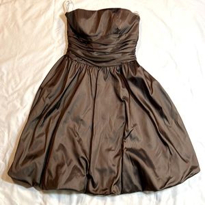 Women’s Beautiful Brown Strapless Dress. Size 8
